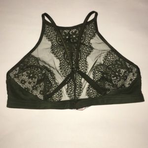 Victoria’s Secret lace bralette olive size M